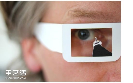 发泄眼镜手工制作教程 调节情绪的卡纸眼镜DIY