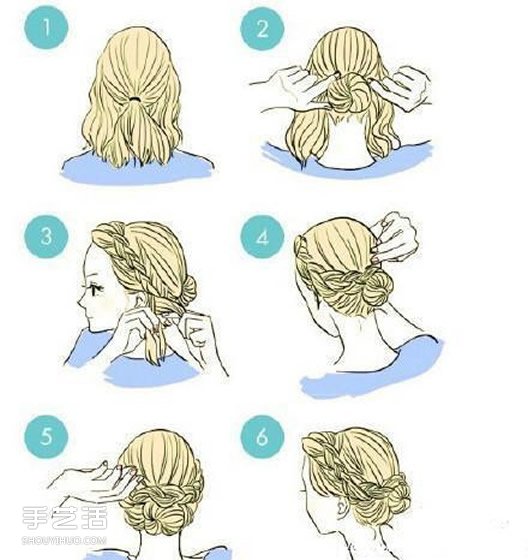 9种绑头发的简单方法 学习绑头发的图解教程