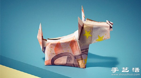 荷兰银行推出的创意纸币折纸海报