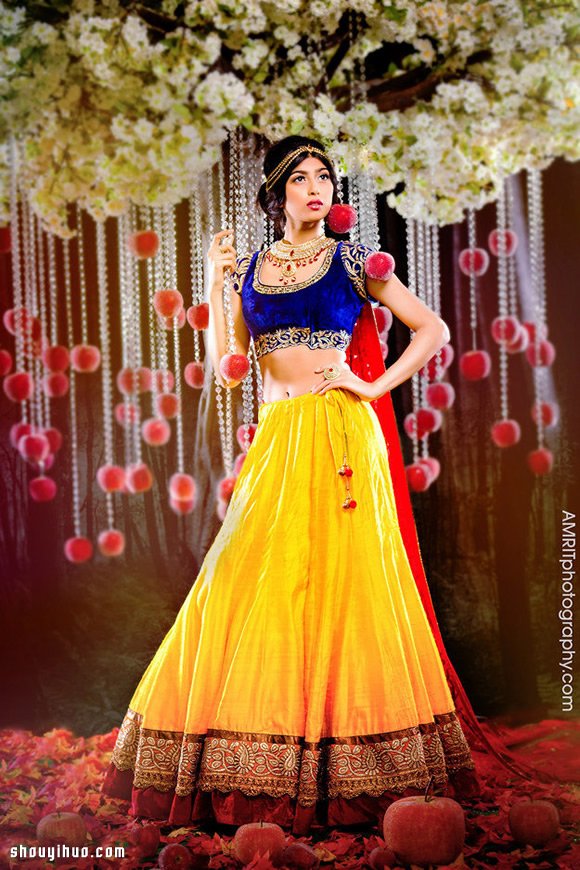 9位具代表性的印度风迪斯尼公主婚纱摄影
