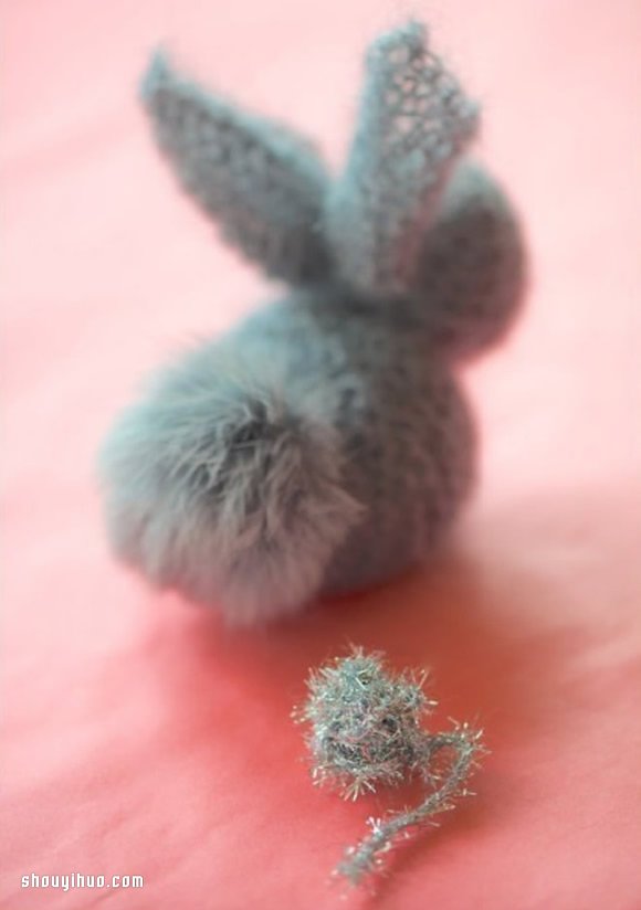 毛绒兔子玩具手工制作图解教程