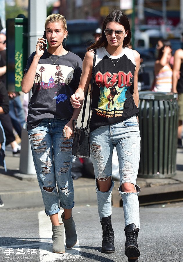 纽约时尚圈模特BFF档时髦打扮街拍