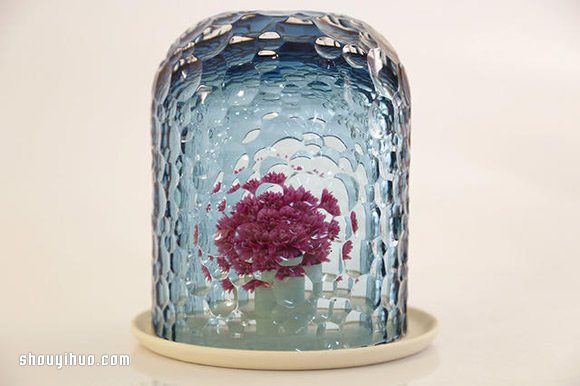 散发朦胧文艺美感 OP-vase手工玻璃花罩