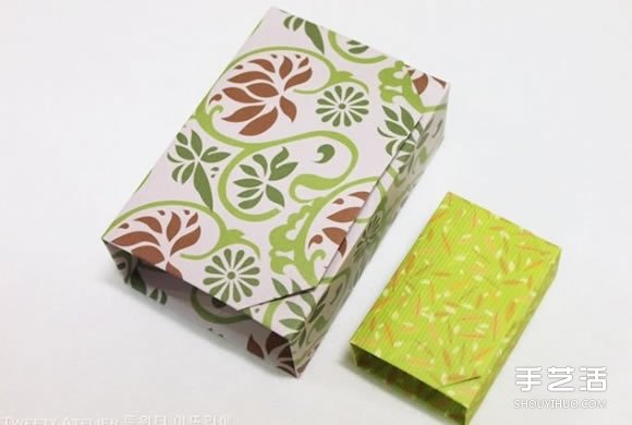 简单折纸礼物盒图解 长方形礼品盒的折法