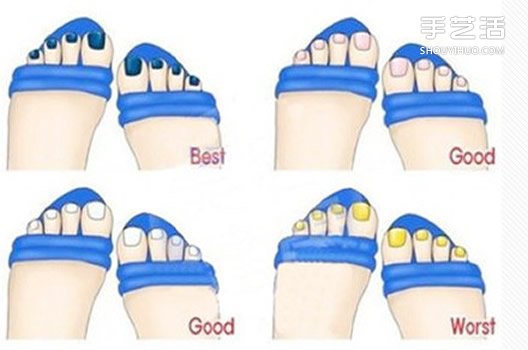 夏季女生必学：凉鞋和指甲油颜色的搭配方法