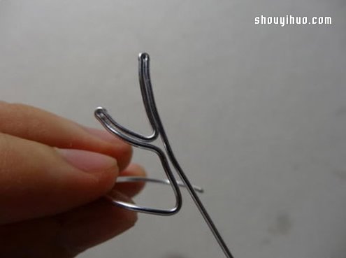 鹿角造型铝线指环的制作方法图解教程
