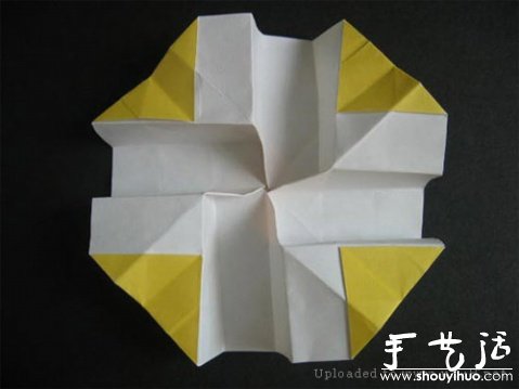 玫瑰折纸方法教程