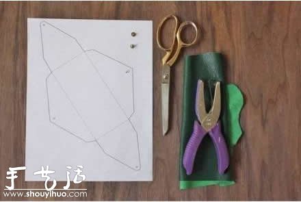 皮革DIY女式零钱包的教程