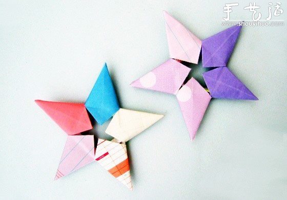 五角星组合折纸教程