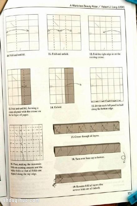 罗伯特玫瑰的折法 折纸罗伯特玫瑰图解教程