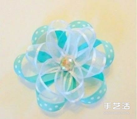 缎带花制作DIY教程 缎带花朵的做法图解