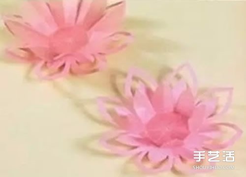 莲花烛台的制作方法 剪纸制作莲花烛台图解