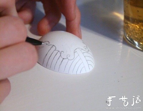 手绘蛋壳与道具DIY趣味生活场景