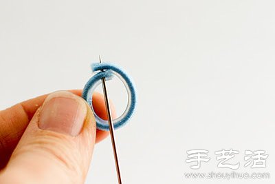 纽扣+松紧带 DIY手工制作可爱小花戒指