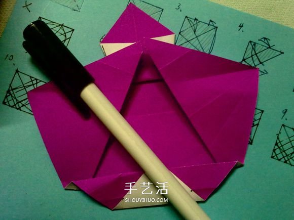 萌神折纸教程 可爱立体大白的折法图解步骤