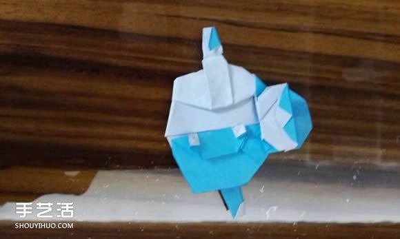 如何折纸雪人的教程 手工折雪人的折法图解