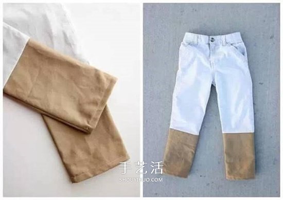 宝宝裤子加长的方法 儿童裤子改造加长图解