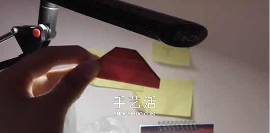 浪漫小秘密！对着光才能发现的透光心折纸图解