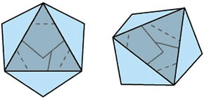 简易垃圾盒的折纸教程 多面体纸盒的折法图解
