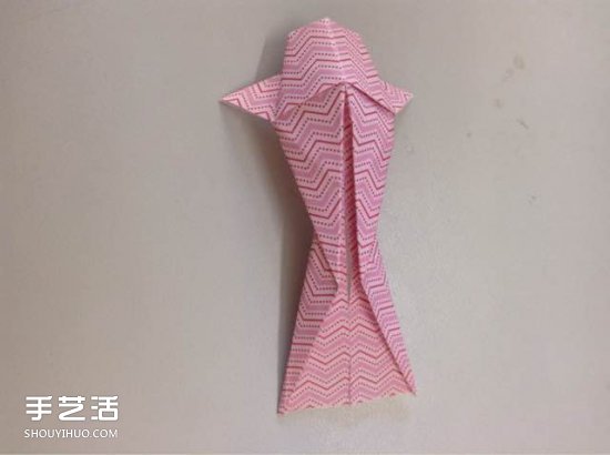 手工立体金鱼折纸图解 简单金鱼的折法步骤图