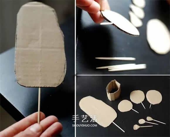 幼儿园仙人掌手工制作 瓦楞纸仙人掌的做法