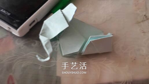 立体大象怎么折图解 折纸站立大象的折法