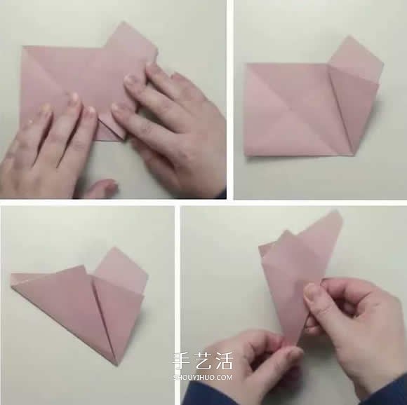 五角星糖果盘的折法 怎么折五角星纸盘图解