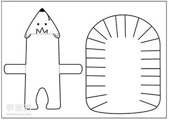 幼儿手工刺猬制作图片 简单剪纸小刺猬的做法
