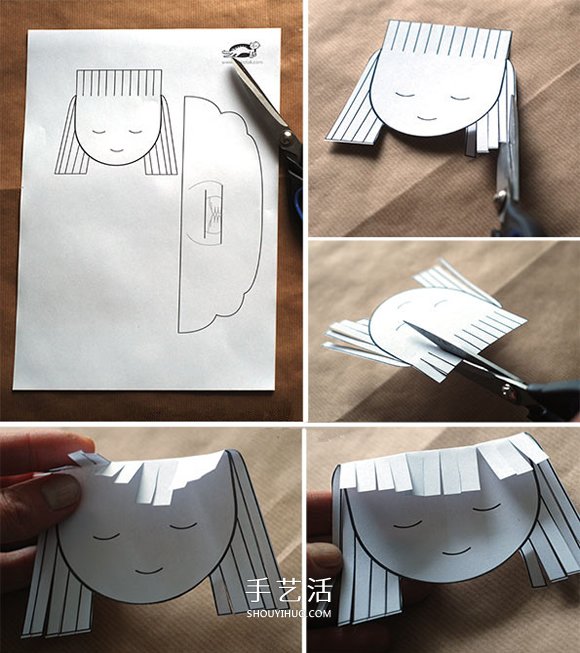 怎么剪纸制作天使挂饰 小天使的做法图解教程