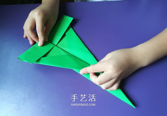 八岁小男孩的折纸分享 折纸战斗机的图解教程