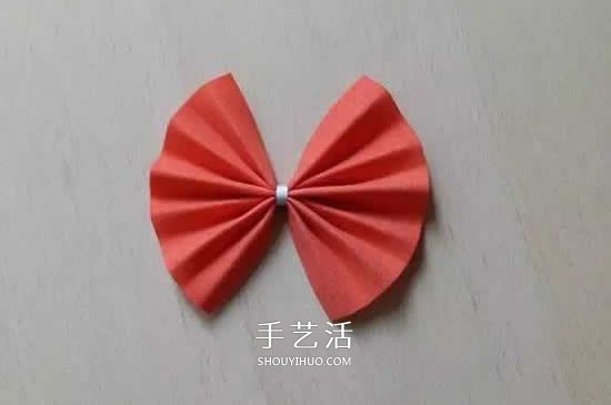 最简单蝴蝶结的折纸方法图解 可爱又漂亮！