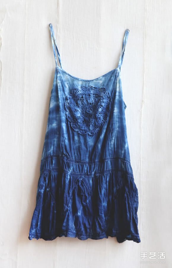 衣服靛蓝染色方法步骤 靛蓝染色衣物DIY图解 