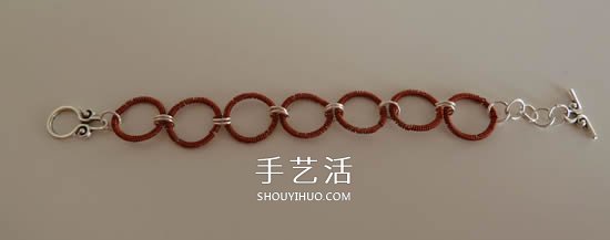 DIY铜线手链的步骤图 铜线手工制作手饰教程
