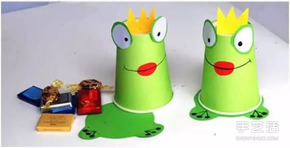 一次性纸杯手工制作青蛙 幼儿青蛙王子制作方法