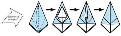 简单折纸百合的方法 手工百合花折叠教程