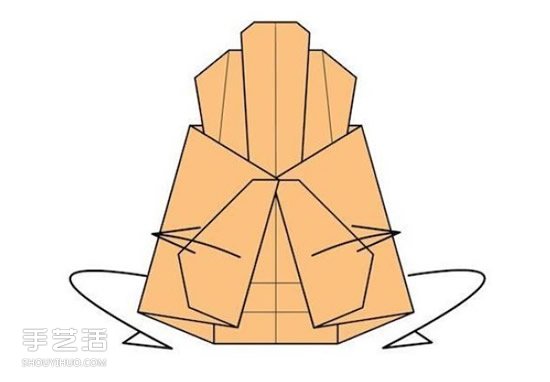 折纸沙发椅的折法图解 手工沙发椅折叠步骤图