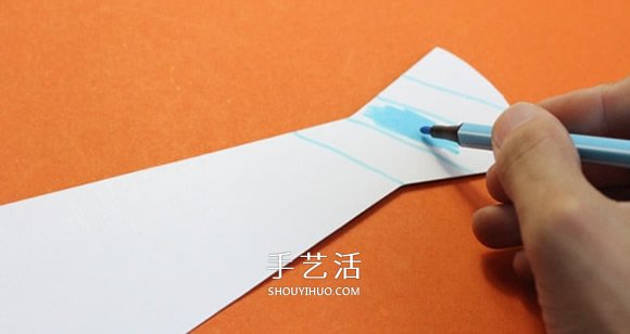幼儿领带玩具制作教程 简单卡纸手工制作领带