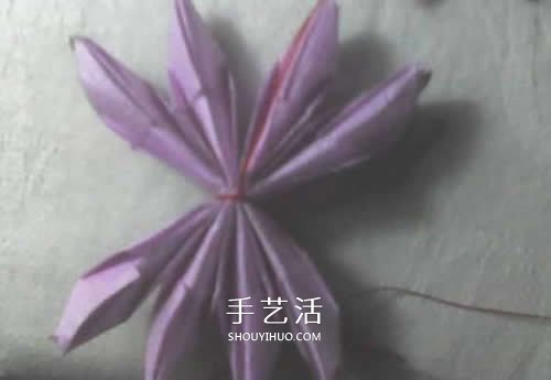 祈福莲花折纸方法图解 简单莲花的折法步骤