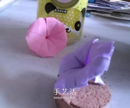 牵牛花的折纸步骤图解 怎么折喇叭花的教程