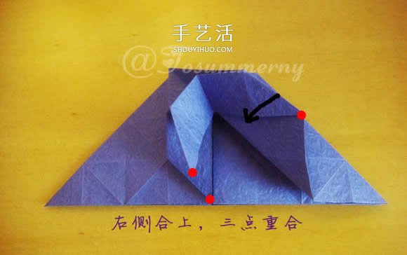 圣诞星折法图解教程 折纸圣诞星的方法步骤