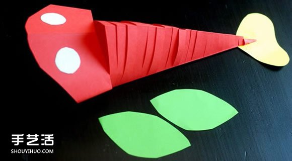 大嘴鱼玩具的制作方法 简单剪纸制作大嘴鱼