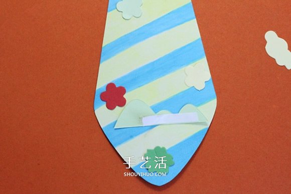 幼儿领带玩具制作教程 简单卡纸手工制作领带
