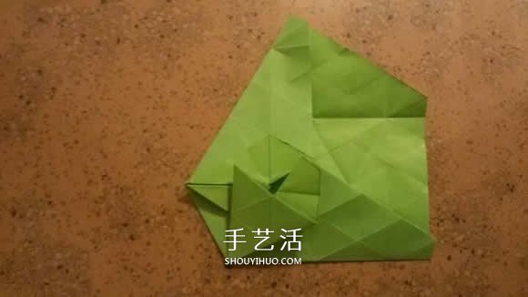 漂亮纸花的折法 手工折纸六角星花的步骤图解