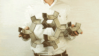无穷无尽的变形！3D纸拼图的“超材料”