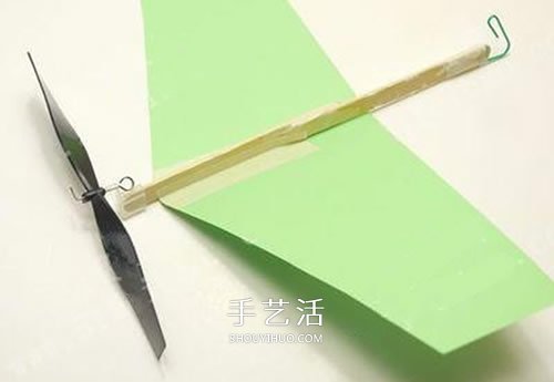 螺旋桨飞机模型DIY 橡皮筋动力飞机制作方法