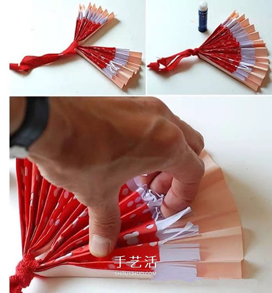 简单又漂亮纸扇的做法 幼儿手工制作扇子教程
