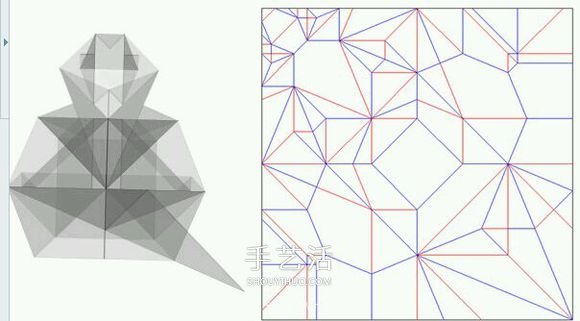 复杂小动物折纸 立体松鼠的折纸方法带CP图