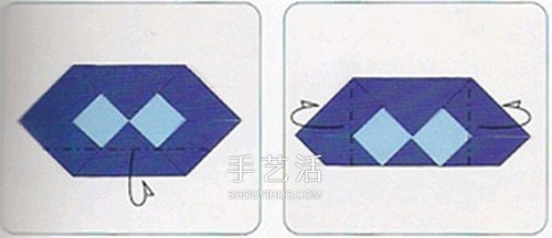 六角抽纸盒的折法图解 包括盒身、盖子和底部