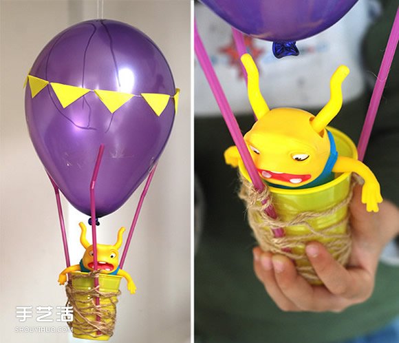 儿童热气球制作方法 气球手工制作热气球图解