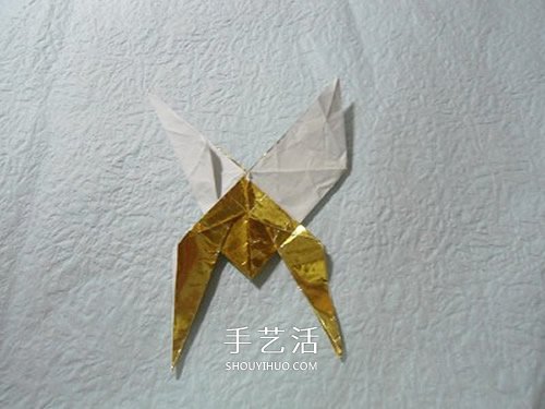 HTQ蝴蝶基本型的折纸方法 木有整形的步骤！